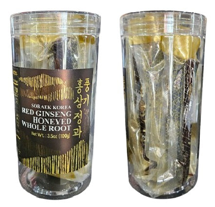 Honeyed Korean Red Ginseng Whole 5 Roots
